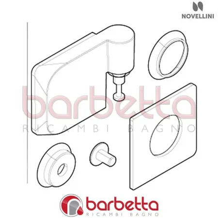 CERNIERA MOBILE DX BRERA BV01 RICAMBIO NOVELLINI R02MBDVMO1-K