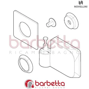 CERNIERA FISSA DX BRERA BV01 RICAMBIO NOVELLINI R02FBVDMO1-K