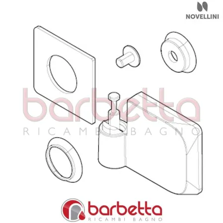 CERNIERA FISSA DX BRERA BV01 RICAMBIO NOVELLINI R02FBVDMO1-K