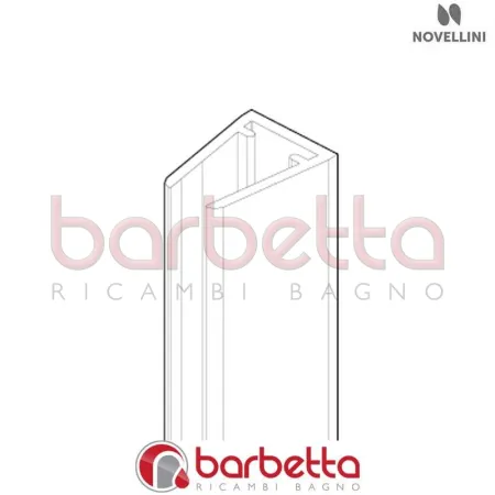 GUARNIZIONE TENUTA PARETI POSTERIORE CABINA LL RICAMBIO NOVELLINI GUA50CLL-TR