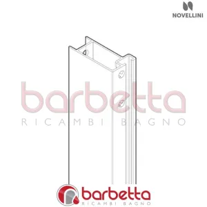 SCHIENALE LATO CERNIERA MEDIA 2.0 G H195 SILVER RICAMBIO NOVELLINI P03BM2CGST-B