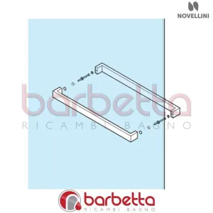 MANIGLIA INTERNA 500 N180 10082MAN CROMO RICAMBIO NOVELLINI R40MAN1801-K