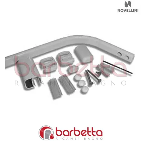 BARRA SOSTEGNO FISSI VETRO 4-6 MM SILVER RICAMBIO NOVELLINI R80FIS46-B