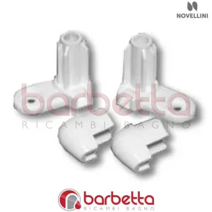 CONFEZIONE PIEDINI GO JOKER VERS.02 IN FINITURA CROMO RICAMBIO NOVELLINI R05PIGO2-K
