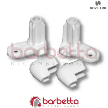 CONFEZIONE PIEDINI GO JOKER VERS.02 IN FINITURA CROMO RICAMBIO NOVELLINI R05PIGO2-K
