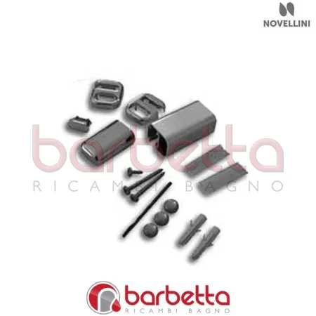 CONFEZIONE DI VITERIA/PLASTICA PER BARRA SOSTEGNO FISSA BIANCO RICAMBIO NOVELLINI R801FIS46-A