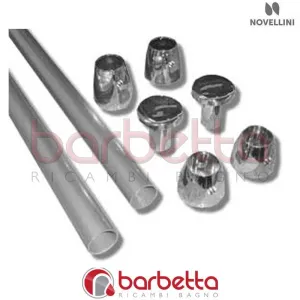 STAFFA SEDILE GO-JOKER-P IN FINITURA SILVER RICAMBIO NOVELLINI R80PAGO1-B