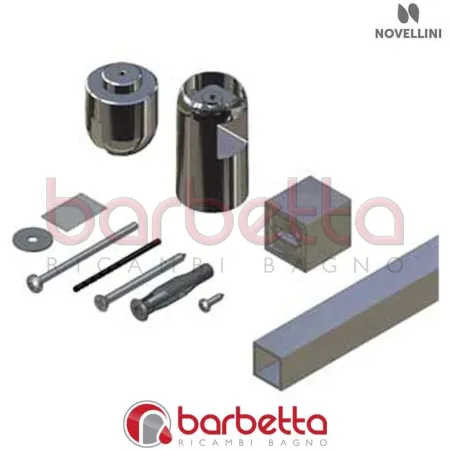 BARRA SOSTEGNO GO N 100 CM IN FINITURA BIANCO RICAMBIO NOVELLINI R80GON10-A