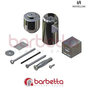 CONFEZIONE ACCESSORI BARRA SOSTEGNO GO N 100 CM IN FINITURA BIANCO RICAMBIO NOVELLINI R801GON10-A