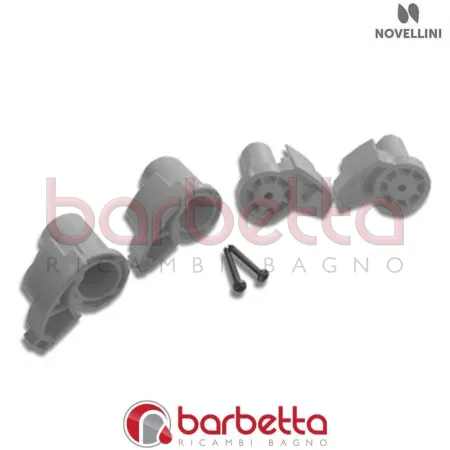 CONFEZIONE CERNIERE GO 2-4-6-8 IN FINITURA CROMO RICAMBIO NOVELLINI R02GOMO1-K