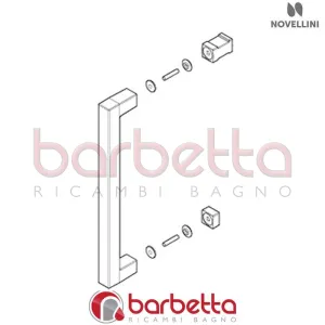 MANIGLIA E CONTROMANIGLIA 13MAN RICAMBIO NOVELLINI R40MAGIN1-K
