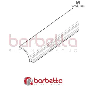 GUARNIZIONE PROFILO INFERIORE TENUTA BOX NO R RICAMBIO NOVELLINI R51PBOMO1-TR