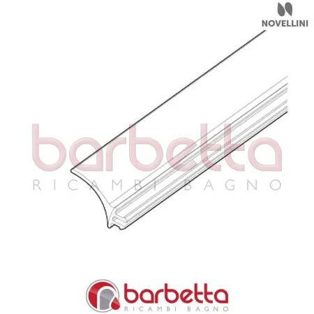 GUARNIZIONE PROFILO INFERIORE TENUTA BOX NO R RICAMBIO NOVELLINI R51PBOMO1-TR