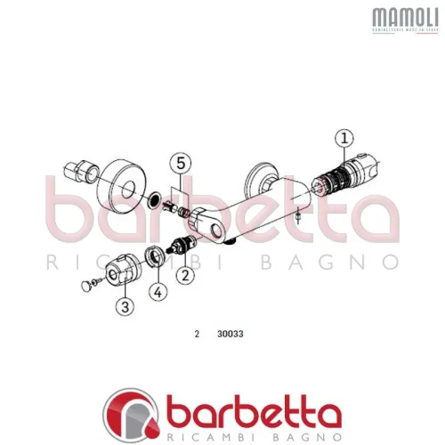 VITONE CERAMICO RICAMBIO MAMOLI 30033