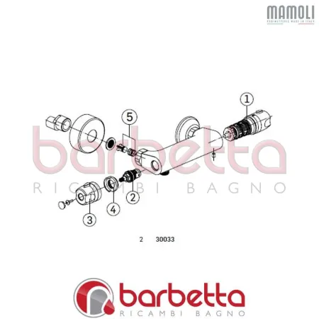 VITONE CERAMICO RICAMBIO MAMOLI 30033