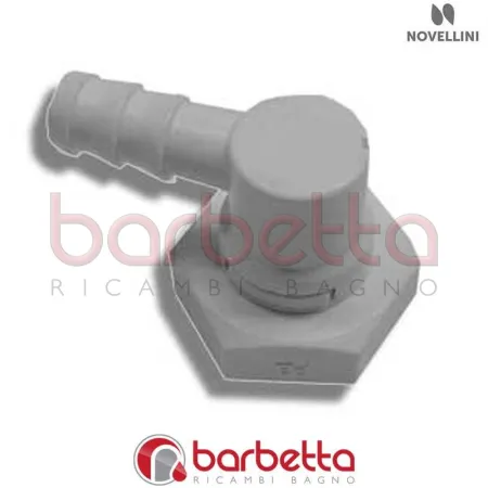RACCORDO 90° GIREVOLE 1/2 FEMMINA PORTAGOMMA RICAMBIO NOVELLINI R90RADP