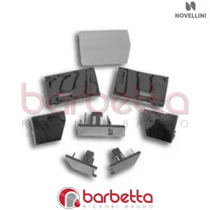 CONFEZIONE TAPPI PROFILO FISSO MURO CORAL 2P-1B RICAMBIO NOVELLINI R04PCO2PB1-K