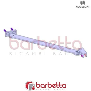 BARRA DI SOSTEGNO IN FINITURA CROMO LOUVRE 150MM RICAMBIO NOVELLINI R80LOU150-K