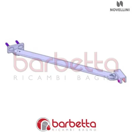 BARRA DI SOSTEGNO IN FINITURA CROMO LOUVRE 150MM RICAMBIO NOVELLINI R80LOU150-K
