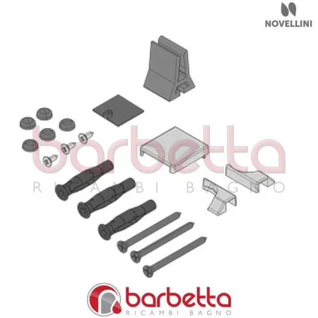 CONFEZIONE MONTAGGIO IN FINITURA NERO BN 01 G X F RICAMBIO NOVELLINI R01BNG01-H