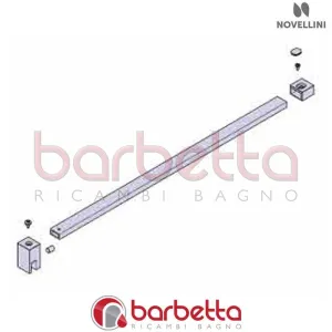 BARRA SOSTEGNO YOUNG 2 150 CM NERO RICAMBIO NOVELLINI R80Y215-H