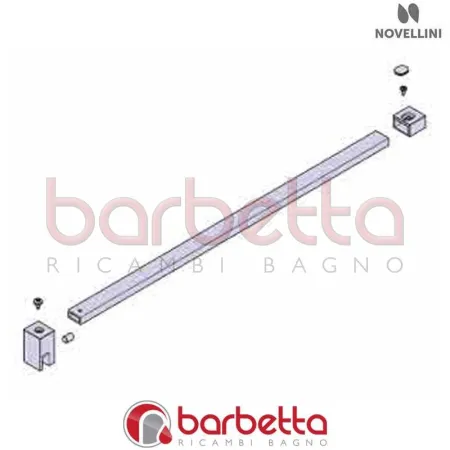 BARRA SOSTEGNO YOUNG 2 150 CM NERO RICAMBIO NOVELLINI R80Y215-H