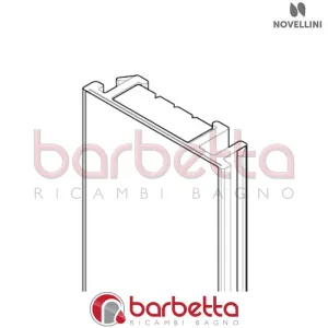 COPRIVITE MAGNETICO IN FINITURA BIANCO MORBIDO W 01 G 2000 MM RICAMBIO NOVELLINI R504BWG01-U
