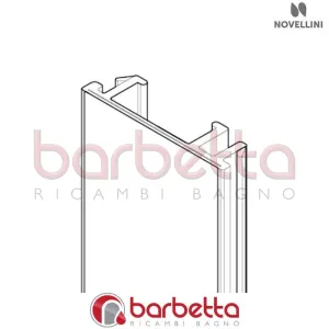 COPRIVITE PIANO IN FINITURA NERO W 01 G-2B 2000 MM RICAMBIO NOVELLINI R504BWG2B1-H