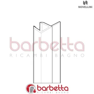 GUARNIZIONE VERTICALE ANTA FISSA W 01 RICAMBIO NOVELLINI R50FBWMO1-TR