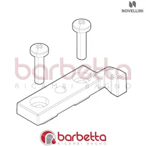 ATTIVATORE SOFT CLOSE BIANCO MORBIDO X ANTA DX BW 01 RICAMBIO NOVELLINI R09BWMOD1-U