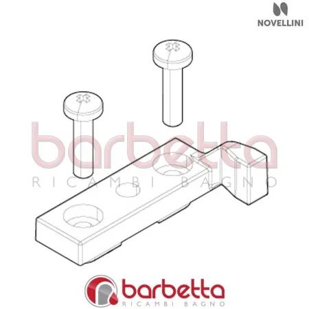 ATTIVATORE SOFT CLOSE BIANCO MORBIDO X ANTA DX BW 01 RICAMBIO NOVELLINI R09BWMOD1-U