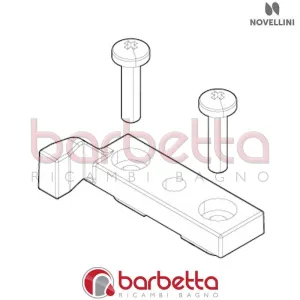 ATTIVATORE SOFT CLOSE NERO X ANTA SX BW 01 RICAMBIO NOVELLINI R09BWMOS1-H