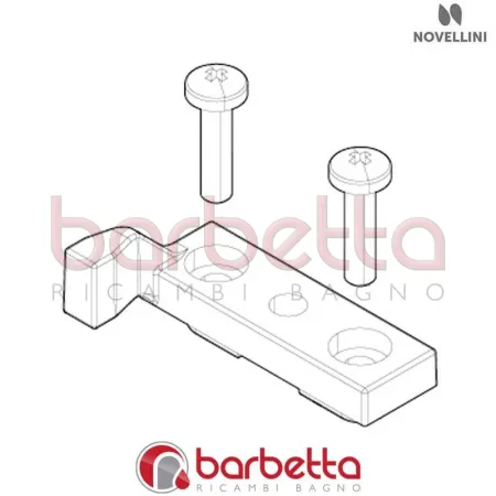 ATTIVATORE SOFT CLOSE NERO X ANTA SX BW 01 RICAMBIO NOVELLINI R09BWMOS1-H