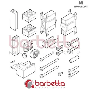 CONFEZIONE MONTAGGIO BIANCO LATO DX BW 01 AH KUADRA 2.0 RICAMBIO NOVELLINI R01BWAHD1-A