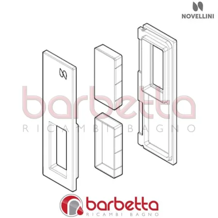 MANIGLIA OPERA IN FINITURA CROMO 51005OPE RICAMBIO NOVELLINI R40MAOPE1-K