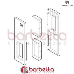 MANIGLIA OPERA IN FINITURA BIANCO MORBIDO 51005OPE RICAMBIO NOVELLINI R40MAOPE1-U