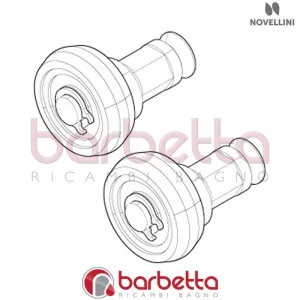 GRUPPO RUOTA X 01 2A117 A 2A141 A67-69-75 RICAMBIO NOVELLINI R07BX2A1
