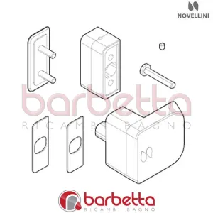 MANIGLIA BRERA 51069MAN RICAMBIO NOVELLINI R40MABRE1-K