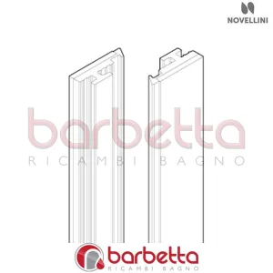 COPPIA GUARNIZIONI FERMAVETRO BRERA BV01 H2020 RICAMBIO NOVELLINI R50VBVMO1-H