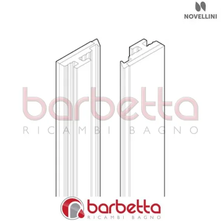 COPPIA GUARNIZIONI FERMAVETRO BRERA BV01 H2020 RICAMBIO NOVELLINI R50VBVMO1-H