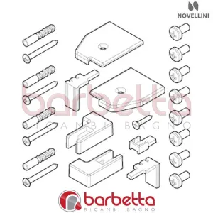 CONFEZIONE MONTAGGIO BV 01 F FISSO LATERALE BRERA RICAMBIO NOVELLINI R01BVFI1-K