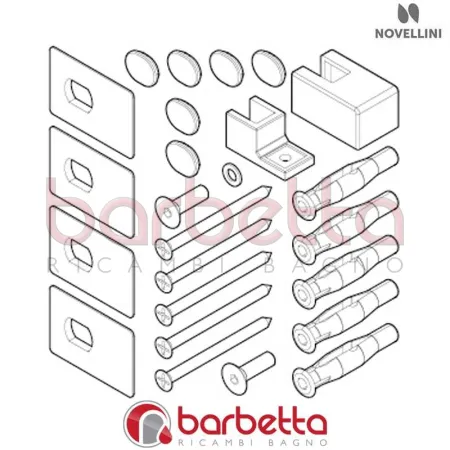 CONFEZIONE MONTAGGIO GALA H R04 RICAMBIO NOVELLINI R01BR4H1-K