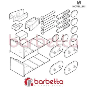 CONFEZIONE DI MONTAGGIO GALA2 3V 100 R04 RICAMBIO NOVELLINI R01BR43V1-K