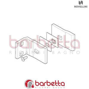 CONFEZIONE STAFFA A MURO GALA2 RICAMBIO NOVELLINI SFGA2MO1-K