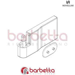 CERNIERA FISSA DX GALA COMPLETA R03-04 RICAMBIO NOVELLINI R02FBRODMO2-K