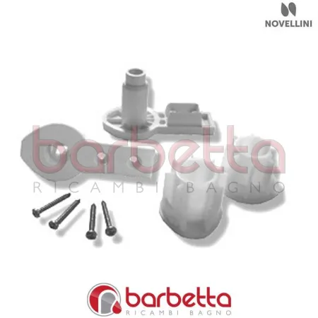 CONFEZIONE CERNIERE AURORA IN FINITURA SILVER 1-2-4-5 BAY RICAMBIO NOVELLINI R04AUR-40