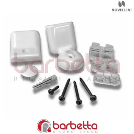 CONFEZIONE RICAMBIO ACCESSORI BARRA PORTASAPONE IN FINITURA SILVER RICAMBIO NOVELLINI R01BARSAP-40