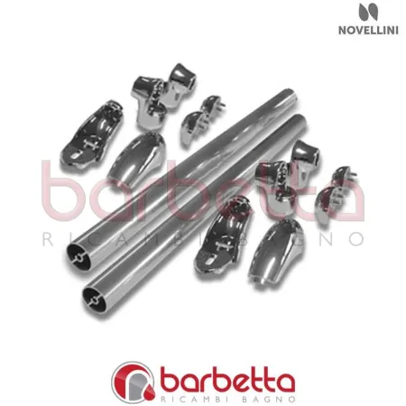 BARRE DI SOSTEGNO YOUNG L.356 MM IN FINITURA SILVER RICAMBIO NOVELLINI R80YOU356-B