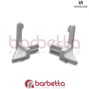 CONFEZIONE TAPPI PROFILO MANIGLIA DX/SX TRIS A IN FINITURA SILVER RICAMBIO NOVELLINI R04TRAN1-B