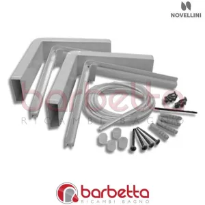 CONFEZIONE DI MONTAGGIO INTERNATIONAL TRIS A IN FINITURA SILVER RICAMBIO NOVELLINI R01INA-57